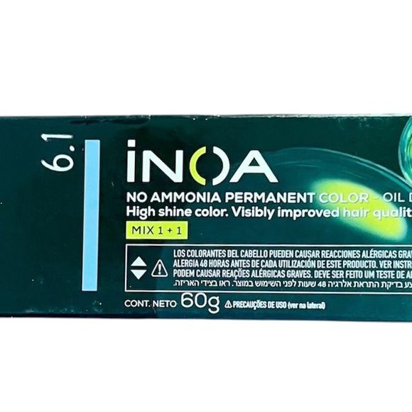 L’OREAL INOÁ Ammonia Free Permanent Hair Color 60g (2.1oz) Color 6.1 - Set of 2 - Picture 3 of 4